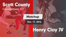 Matchup: Scott County High vs. Henry Clay JV 2016