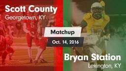 Matchup: Scott County High vs. Bryan Station  2016