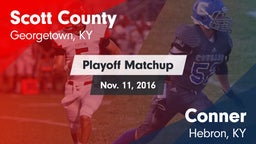Matchup: Scott County High vs. Conner  2016