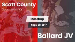 Matchup: Scott County High vs. Ballard JV 2017