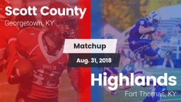 Matchup: Scott County High vs. Highlands  2018