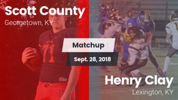 Matchup: Scott County High vs. Henry Clay  2018