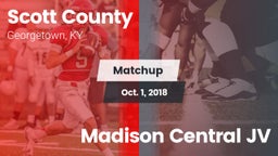 Matchup: Scott County High vs. Madison Central JV 2018