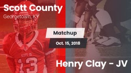 Matchup: Scott County High vs. Henry Clay - JV 2018