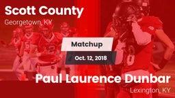 Matchup: Scott County High vs. Paul Laurence Dunbar  2018