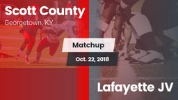 Matchup: Scott County High vs. Lafayette JV 2018