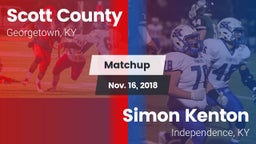 Matchup: Scott County High vs. Simon Kenton  2018