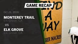 Recap: Monterey Trail  vs. Elk Grove  2016