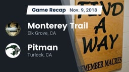 Recap: Monterey Trail  vs. Pitman  2018