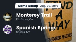 Recap: Monterey Trail  vs. Spanish Springs  2019