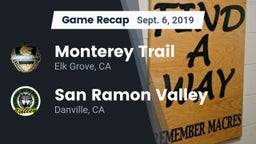 Recap: Monterey Trail  vs. San Ramon Valley  2019