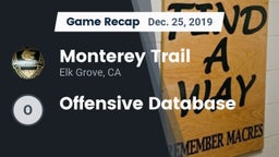 Recap: Monterey Trail  vs. Offensive Database 2019
