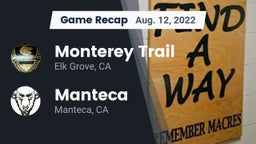 Recap: Monterey Trail  vs. Manteca  2022