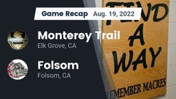 Recap: Monterey Trail  vs. Folsom  2022