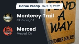 Recap: Monterey Trail  vs. Merced  2022
