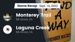 Recap: Monterey Trail  vs. Laguna Creek  2022