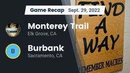 Recap: Monterey Trail  vs. Burbank  2022