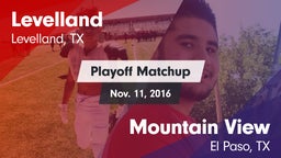 Matchup: Levelland High vs. Mountain View  2016