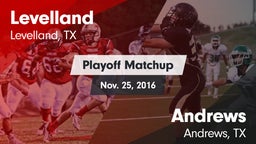 Matchup: Levelland High vs. Andrews  2016