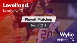 Matchup: Levelland High vs. Wylie  2016