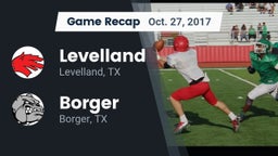 Recap: Levelland  vs. Borger  2017