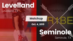 Matchup: Levelland High vs. Seminole  2019