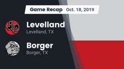 Recap: Levelland  vs. Borger  2019