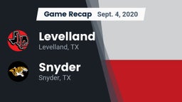 Recap: Levelland  vs. Snyder  2020