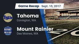 Recap: Tahoma  vs. Mount Rainier  2017