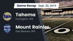 Recap: Tahoma  vs. Mount Rainier  2019