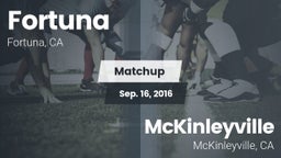 Matchup: Fortuna  vs. McKinleyville  2016