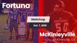 Matchup: Fortuna  vs. McKinleyville  2016