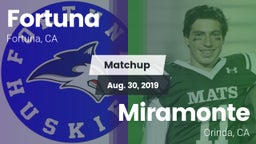 Matchup: Fortuna  vs. Miramonte  2019
