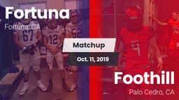 Matchup: Fortuna  vs. Foothill  2019