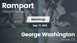 Matchup: Rampart  vs. George Washington  2016