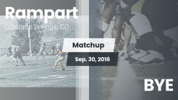 Matchup: Rampart  vs. BYE 2016