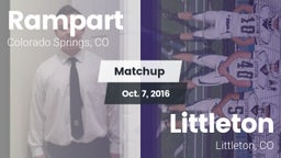 Matchup: Rampart  vs. Littleton  2016