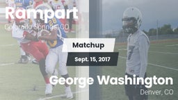 Matchup: Rampart  vs. George Washington  2017