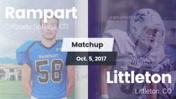 Matchup: Rampart  vs. Littleton  2017
