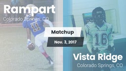 Matchup: Rampart  vs. Vista Ridge  2017