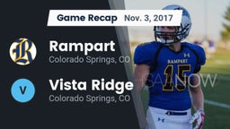 Recap: Rampart  vs. Vista Ridge  2017