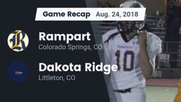 Recap: Rampart  vs. Dakota Ridge  2018