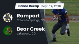 Recap: Rampart  vs. Bear Creek  2018