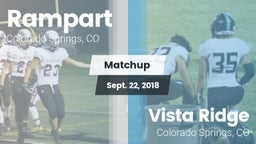 Matchup: Rampart  vs. Vista Ridge  2018