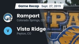 Recap: Rampart  vs. Vista Ridge  2019
