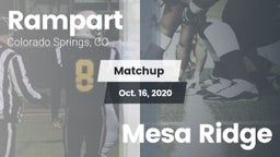 Matchup: Rampart  vs. Mesa Ridge 2020