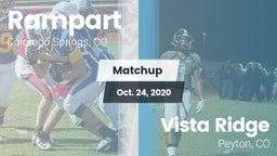 Matchup: Rampart  vs. Vista Ridge  2020