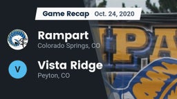 Recap: Rampart  vs. Vista Ridge  2020