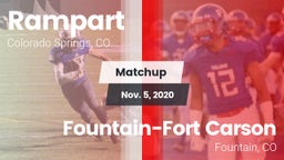 Matchup: Rampart  vs. Fountain-Fort Carson  2020