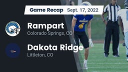 Recap: Rampart  vs. Dakota Ridge  2022